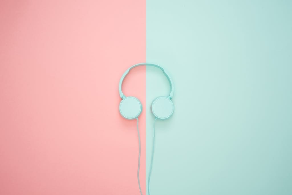 Blue Headphone